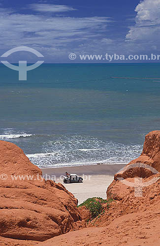  Special car (bugre or buggy) at Labirinto place - Morro Branco - Ceara state coast - Brazil 
