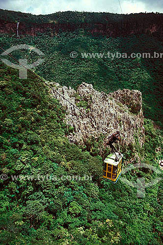  Aerial tramway of Ubajara cave - Ceara state - Brazil 