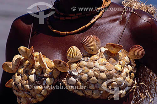  Folklore:  clothes done of shells - Vitoria city - Espirito Santo state - Brazil 