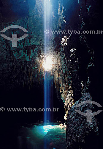  Gruta do Lago Azul (Blue Lake Grotto)* - Bonito city - Mato Grosso do Sul State - Brazil  *The grottos of the Blue Lake are National Historic Sites since 11-01-1978.  