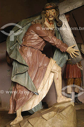  Good Jesus of Matozinhos sanctuary - Aleijadinho sculpture - Congonhas do Campo city - Minas Gerais state - Brazil - May 2005 