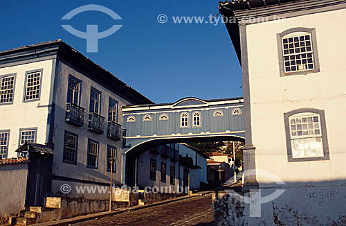  Walkway that links the two buildings of the Gloria School - Diamantina city* - Minas Gerais State - Brazil  *The city is World Heritage Site for UNESCO since 1999. 