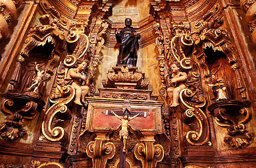  Sacred art inside a church of Ouro Preto city - Minas Gerais state - Brazil 