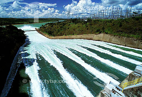  Tres Marias (Three Marys) Hydroelectric power plant - Water - Sao Francisco river - Minas Gerais state - Brazil 