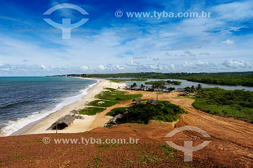  Barra do Gramame beach - Jacuma region - Paraiba state - Brazil 