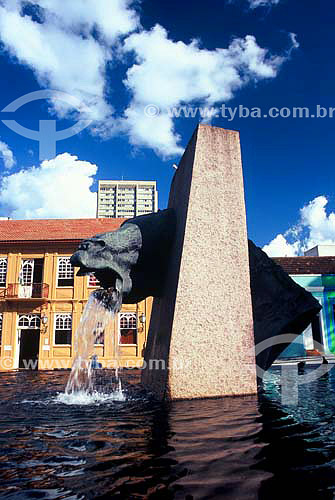  Fonte da Memoria (Memory Water Fountain) - Garibaldi square - Curitiba city  - Parana state - Brazil - March 2005 