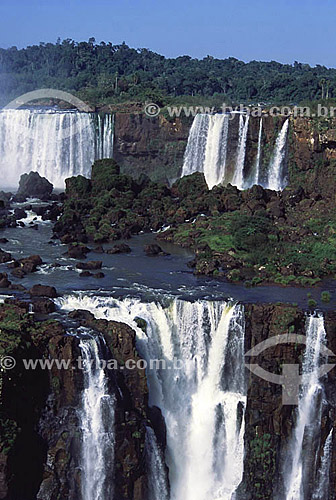  Iguaçu River Mouth Waterfalls - Iguaçu National Park* - Foz de Iguaçu - Parana state - Brazil - February 2002  * It is a UNESCO World Heritage Site since 28-11-1986. 