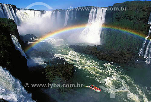  Rainbow at Iguaçu River Mouth Waterfalls - Iguaçu National Park* - Foz de Iguaçu - Parana state - Brazil  * It is a UNESCO World Heritage Site since 11-28-1986. 