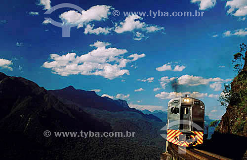  Train at Graciosa Mountain Range - Parana state - Brazil 