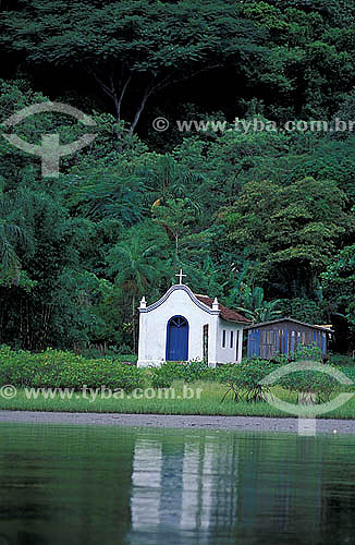  Small church at Superagui village - Parana state - Brazil 