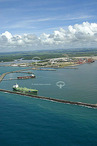  Aerial view of Suape harbour - Cabo de Santo town - Pernambuco state - Brazil 