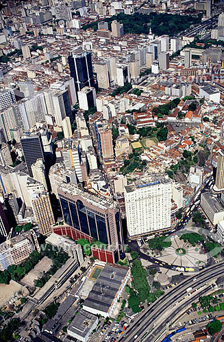  Aerial view of Rio de Janeiro city downtown - Maua Square - Rio de Janeiro state - Brazil 