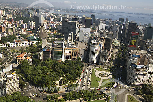  Passeio Park, Mahatma Gandhi square, Cinelandia and city center on the background - Rio de Janeiro city - Rio de Janeiro state - Brazil 