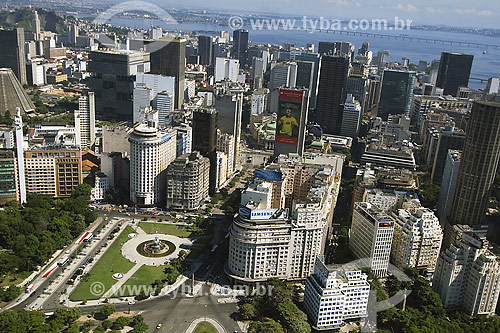  Mahatma Gandhi square, Cinelandia and city center on the background - Rio de Janeiro city - Rio de Janeiro state - Brazil 