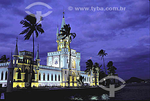  Ilha Fiscal (Fiscal Island) (*) by night - Rio de Janeiro city - Rio de Janeiro state - Brazil  (*) It was the site of the last royal ball ever to take place in Brazil, on November 9, 1889, only seven days before the Proclamation of the Republic on  