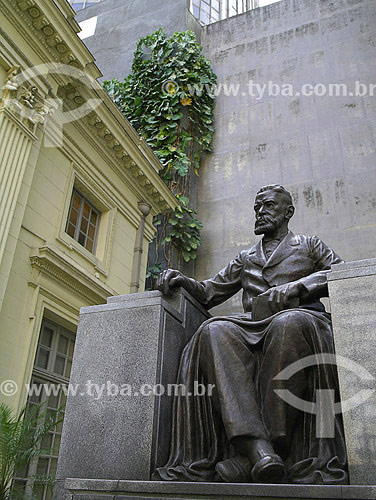  Statue of Machado de Assis (brazilian writer) - authorship Umberto Cozzo - Brazilian Academy of Letters collection - Rio de Janeiro city - Rio de Janeiro state  