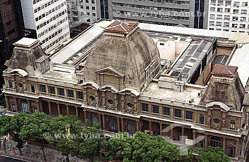  Aerial view - National Library* - Rio de Janeiro city downtown - Rio de Janeiro state - Brazil  * Built in the beginning of the 20th century (1905-10).  It is a National Historic Site since 24-05-1973. 
