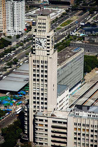  Aerial view of the clock tower of the 