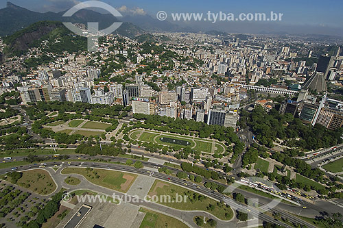  Flamengo Park with Centro and Gloria neighbourhood on the background - Rio de Janeiro city - Rio de Janeiro state - Brazil 