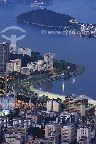  View of the Botafogo Beach with buildings in the first plan - Rio de Janeiro city - Rio de Janeiro state - Brazil 