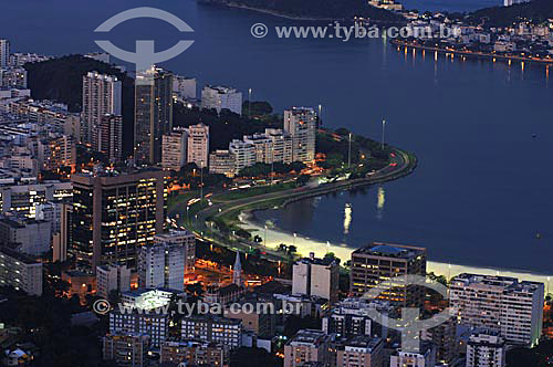  View of the Botafogo beach with buildings in the first plan - Rio de Janeiro city - Rio de Janeiro state - Brazil 