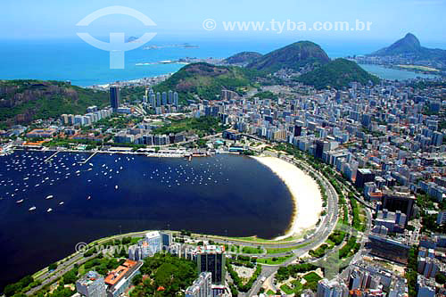  Aerial view of Botafogo Beach - Rio de Janeiro city - Rio de Janeiro state - Brazil - November 2006 