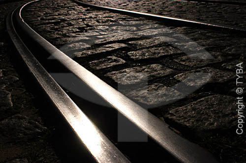  Detail of cobblestones and tracks - Brazil 