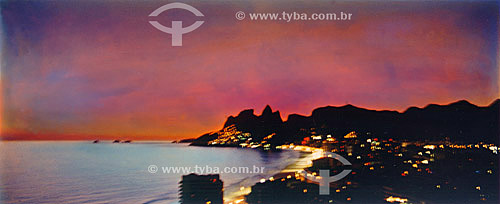  Ipanema Beach at sunset Rio de Janeiro city - Rio de Janeiro state - Brazil 