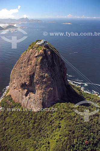  Aerial view of Sugar Loaf mountain - Rio de Janeiro - RJ - Brazil 