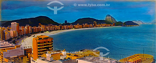  Overview of Copacabana Beach - Rio de Janeiro city - Rio de Janeiro state - Brazil 