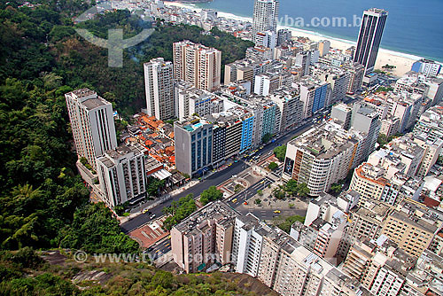  Aerial view of Princesa Isabel avenue - Copacabana neighbourhood - Rio de Janeiro city - Rio de Janeiro state - Brazil 