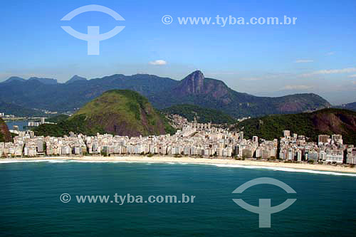  Aerial view of Copacabana Beach - Rio de Janeiro city - Rio de Janeiro state - Brazil - November 2006 