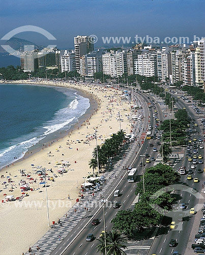  General view of Atlantic Avenue and Copacabana beach - Rio de Janeiro city - Rio de Janeiro state - Brazil 
