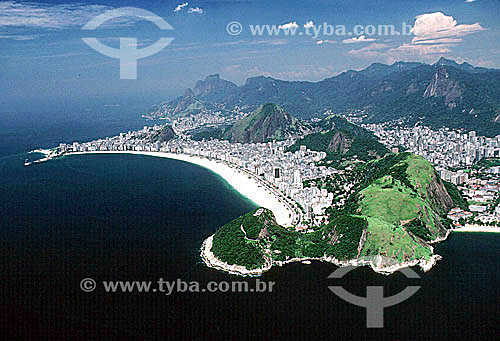  Aerial view of Copacabana - Rio de Janeiro city - Rio de Janeiro state - Brazil 