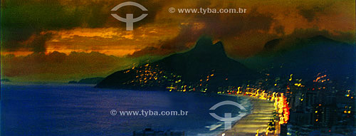  Music photo - View of Ipanema Beach at sunset - Rio de Janeiro city - Rio de Janeiro state - Brazil 