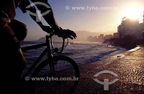  Biker at Ipanema Beach - Rio de Janeiro city - Rio de Janeiro state - Brazil 