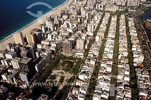  Aerial view of Ipanema neighborhood - Rio de Janeiro city - Rio de Janeiro state - Brazil 