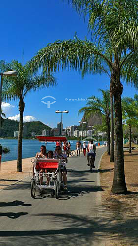 Leisure in Rodrigo de Freitas Lagoon - Rio de Janeiro city - Rio de Janeiro state - Brazil 