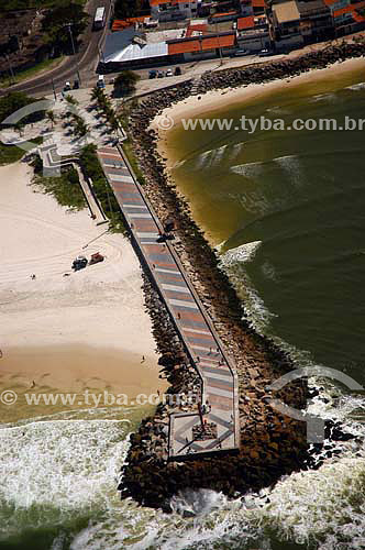  Aerial view of the pier in Barra da Tijuca - Rio de Janeiro city - Rio de Janeiro state - Brazil 