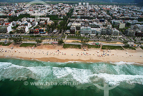  Aerial view of Recreio beach - Recreio dos Bandeirantes neighbourhood - Rio de Janeiro city - Rio de Janeiro state - Brazil 