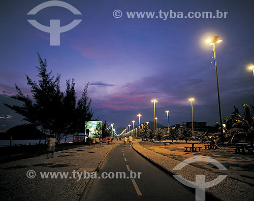  Bicycle pathway at Lucio Costa avenue - Recreio dos Bandeirantes neighbourhood - Rio de Janeiro city - Rio de Janeiro state 