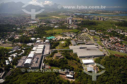  Aerial view of PROJAC (Globo television studios) - Barra da Tijuca neighbourhood - Rio de Janeiro city - Rio de Janeiro state - Brazil 