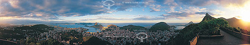  Panoramic view (360°) of Rio de Janeiro city south zone - Rio de Janeiro state - Brazil 