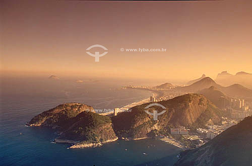  Sunset at Praia Vermelha and Copacabana Beaches - Rio de Janeiro city - Rio de Janeiro state - Brazil 