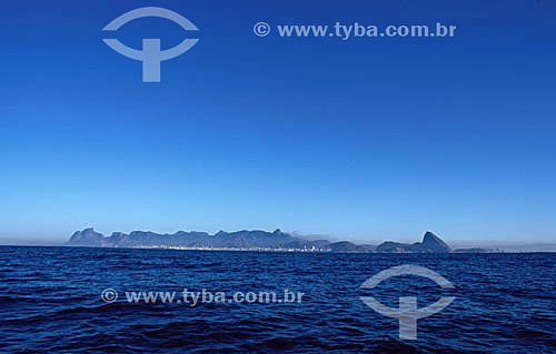  Panoramic view of Rio de Janeiro city as seen from the sea - Rio de Janeiro state - Brazil 