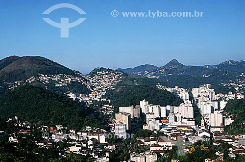  Subject: Aerial view of Petropolis city / Place: Petropolis city - Rio de Janeiro state (RJ) - Brazil / Date: 2001 