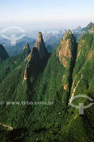  View of Dedo-de-deus mountain peak - Teresopolis region - Rio de Janeiro state - Brazil 