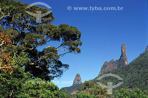  View of Dedo-de-deus mountain peak - Teresopolis region - Rio de Janeiro state - Brazil 