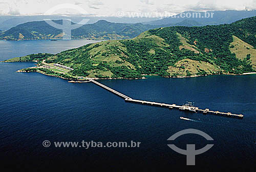  Aerial view of an oil storage facility - Angra dos Reis city - Costa Verde (Green Coast) - Rio de Janeiro state - Brazil 
