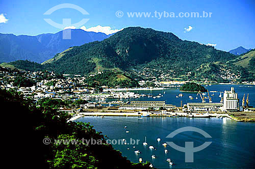  Aerial view of the city of Angra dos Reis city - Costa Verde (Green Coast) - Rio de Janeiro state - Brazil 